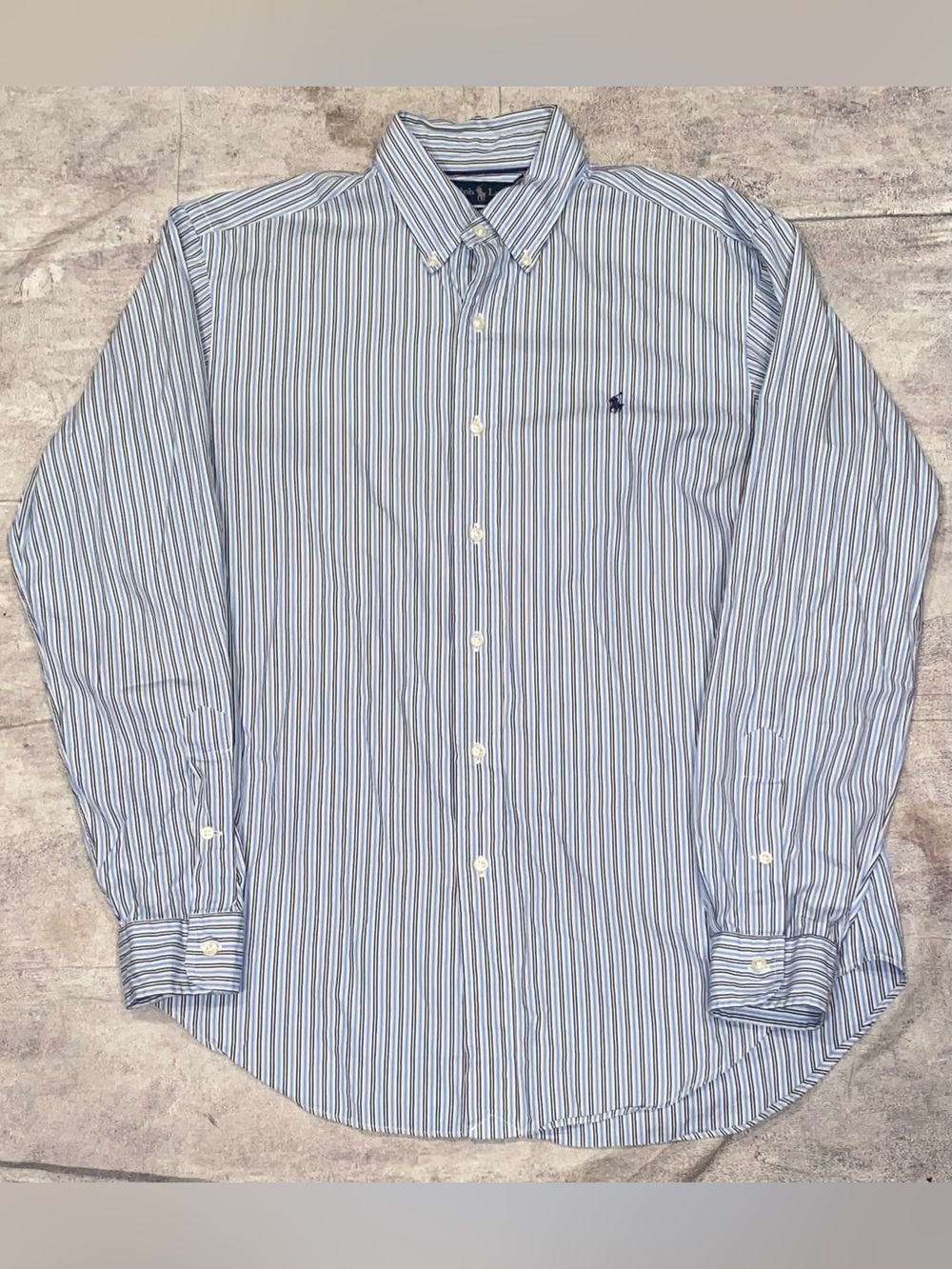 Vintage Polo Ralph Lauren OCBD Button Down Oxford Casual Dress Shirt Pony Logo M